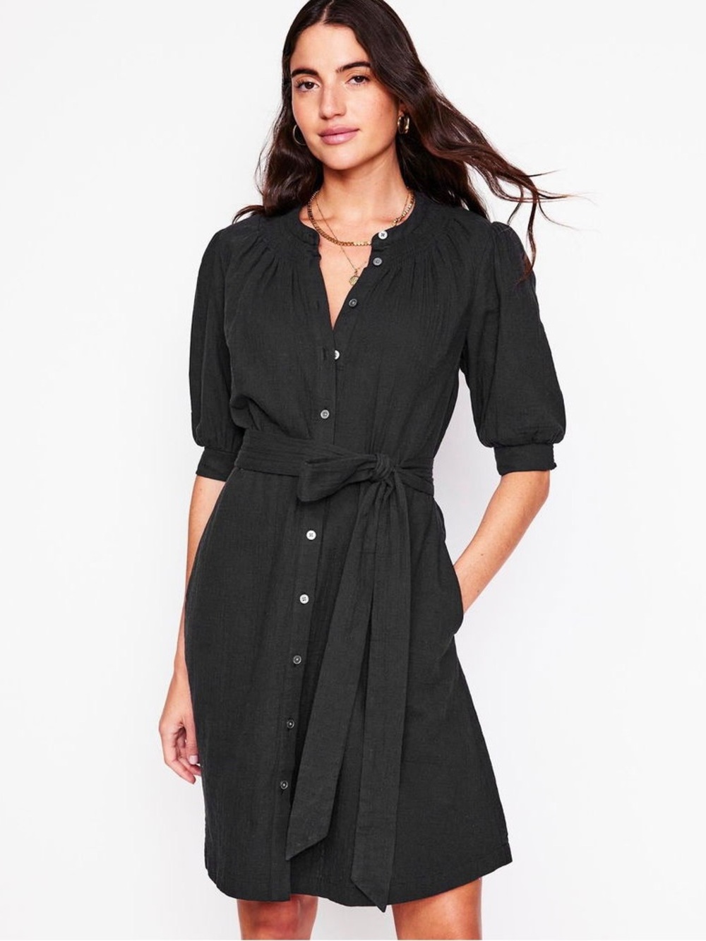Boden Ada Double Cloth Short Dress Size US 8P L52